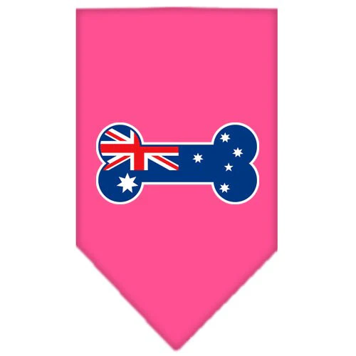 Pet and Dog Bandana Screen Printed, "Bone Shaped Australian Flag" - Image 8