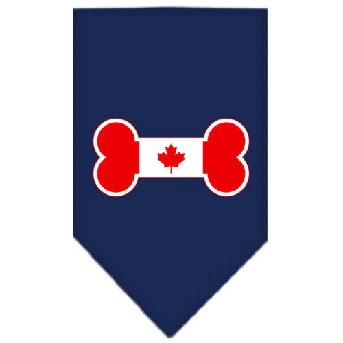Pet and Dog Bandana Screen Printed, "Bone Shaped Canadian Flag" - Image 10