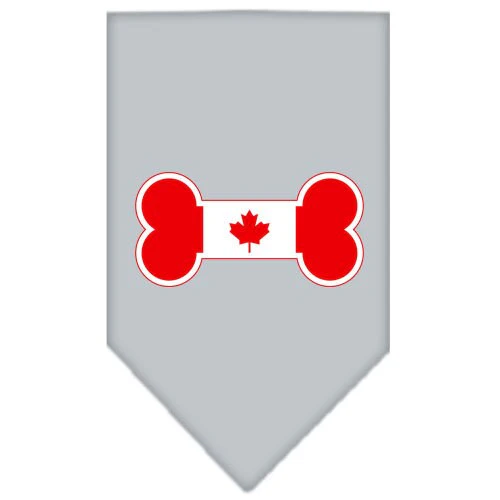Pet and Dog Bandana Screen Printed, "Bone Shaped Canadian Flag" - Image 5
