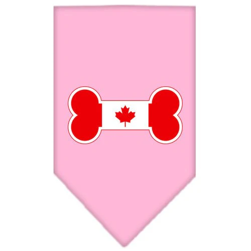 Pet and Dog Bandana Screen Printed, "Bone Shaped Canadian Flag" - Image 8