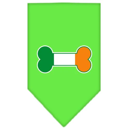 Pet and Dog Bandana Screen Printed, "Bone Shaped Flag Ireland" - Image 5