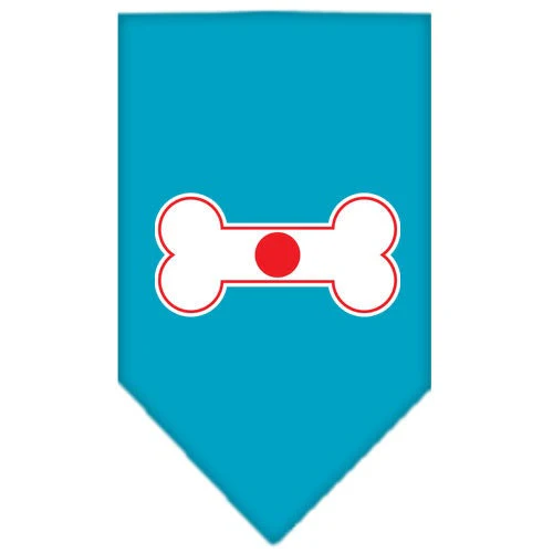 Pet and Dog Bandana Screen Printed, "Bone Shaped Flag Japan" - Image 10