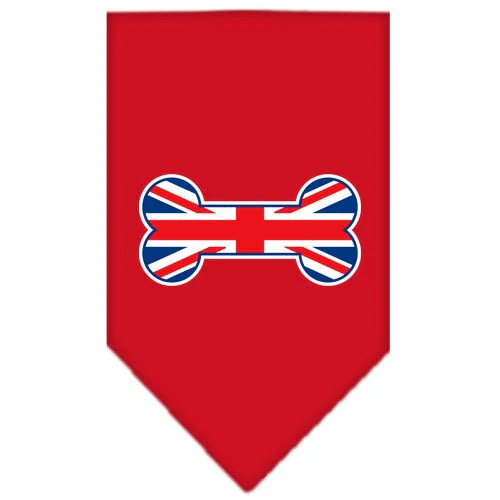 Pet and Dog Bandana Screen Printed, "Bone Shaped UK Flag" - Image 3