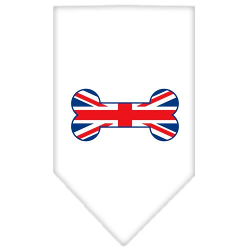 Pet and Dog Bandana Screen Printed, "Bone Shaped UK Flag" - Image 4