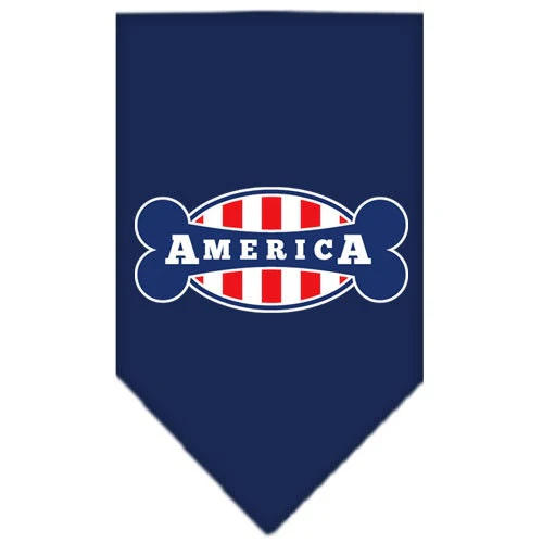 Pet and Dog Bandana Screen Printed, "Bonely In America" - Image 6