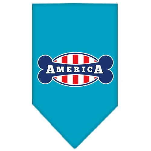 Pet and Dog Bandana Screen Printed, "Bonely In America" - Image 8