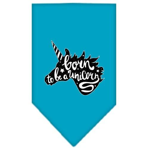 Pet and Dog Bandana Screen Printed, "Born To Be A Unicorn" - Image 10