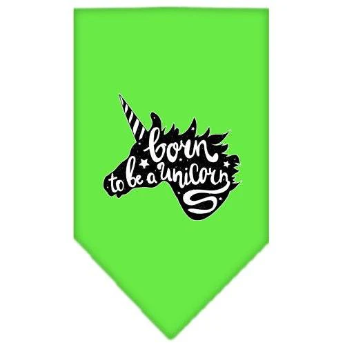 Pet and Dog Bandana Screen Printed, "Born To Be A Unicorn" - Image 4