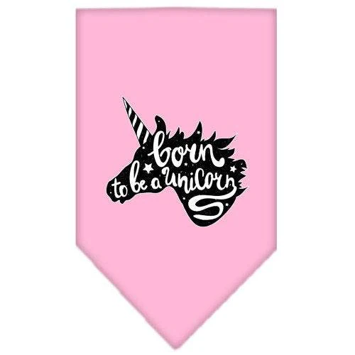 Pet and Dog Bandana Screen Printed, "Born To Be A Unicorn" - Image 5