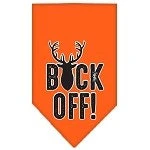 Pet and Dog Bandana Screen Printed, "Buck Off" - Image 2