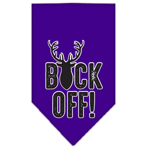 Pet and Dog Bandana Screen Printed, "Buck Off" - Image 6