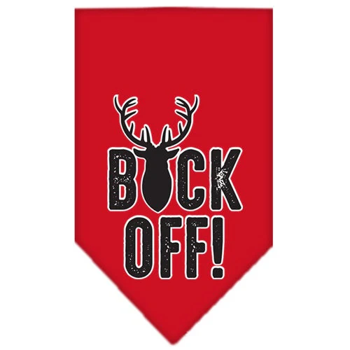 Pet and Dog Bandana Screen Printed, "Buck Off" - Image 9