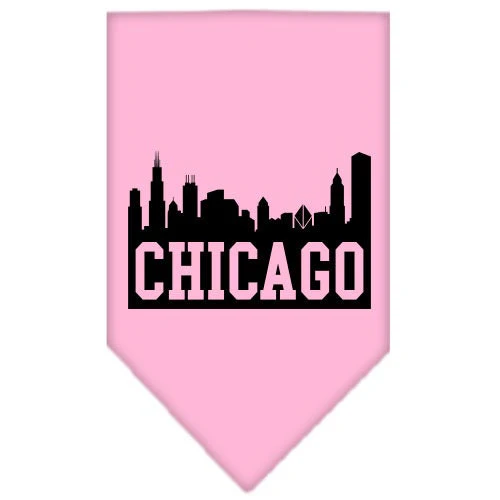 Pet and Dog Bandana Screen Printed, "Chicago Skyline" - Image 10