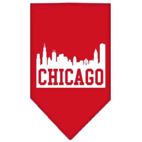 Pet and Dog Bandana Screen Printed, "Chicago Skyline" - Image 2