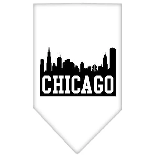 Pet and Dog Bandana Screen Printed, "Chicago Skyline" - Image 3