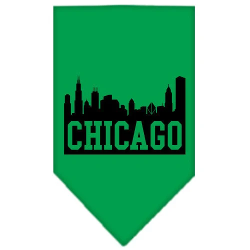 Pet and Dog Bandana Screen Printed, "Chicago Skyline" - Image 7