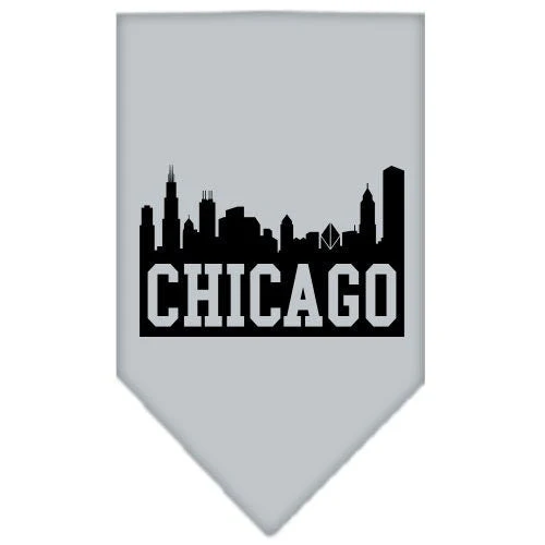 Pet and Dog Bandana Screen Printed, "Chicago Skyline" - Image 8