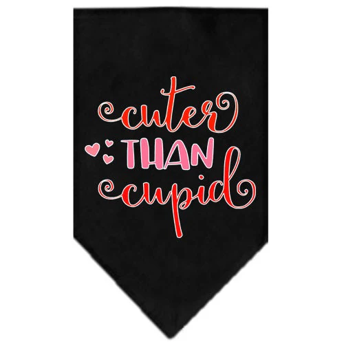Pet and Dog Bandana Screen Printed, "Cuter Than Cupid" - Image 2
