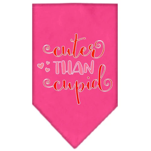 Pet and Dog Bandana Screen Printed, "Cuter Than Cupid" - Image 3