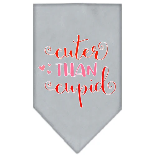 Pet and Dog Bandana Screen Printed, "Cuter Than Cupid" - Image 4