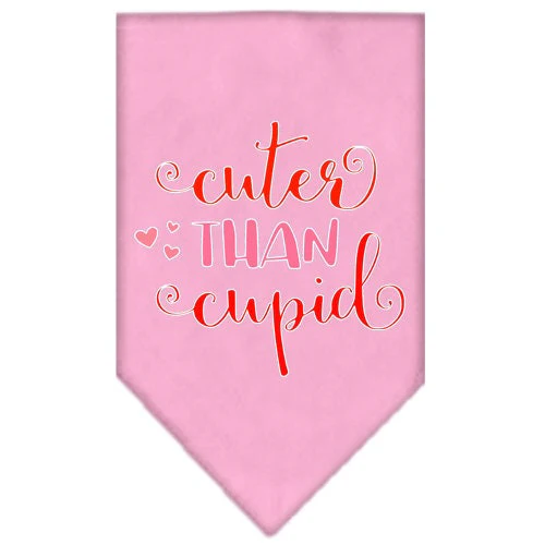 Pet and Dog Bandana Screen Printed, "Cuter Than Cupid" - Image 5