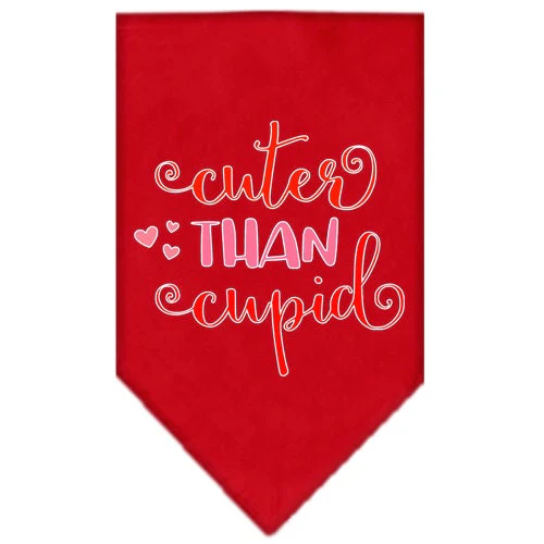 Pet and Dog Bandana Screen Printed, "Cuter Than Cupid" - Image 6
