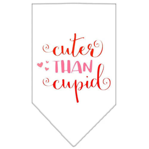 Pet and Dog Bandana Screen Printed, "Cuter Than Cupid" - Image 7