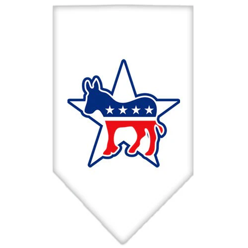 Pet and Dog Bandana Screen Printed, "Democrat" - Image 4