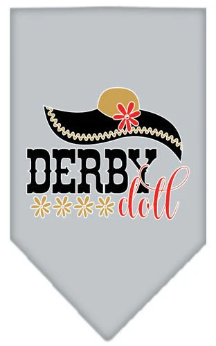 Pet and Dog Bandana Screen Printed, "Derby Doll" - Image 4