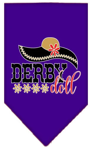 Pet and Dog Bandana Screen Printed, "Derby Doll" - Image 6