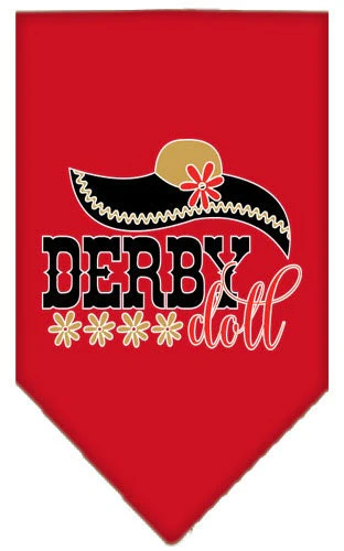 Pet and Dog Bandana Screen Printed, "Derby Doll" - Image 7