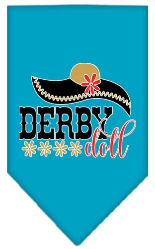 Pet and Dog Bandana Screen Printed, "Derby Doll" - Image 8