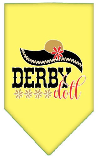 Pet and Dog Bandana Screen Printed, "Derby Doll" - Image 9