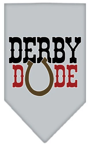 Pet and Dog Bandana Screen Printed, "Derby Dude" - Image 7