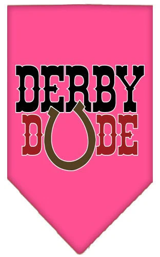 Pet and Dog Bandana Screen Printed, "Derby Dude" - Image 9