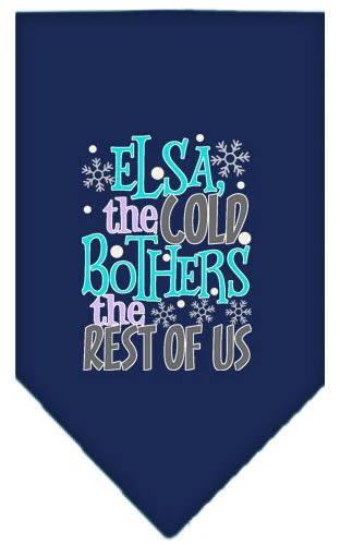 Pet and Dog Bandana Screen Printed, "Elsa, The Cold Bothers The Rest Of Us" - Image 10