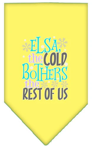 Pet and Dog Bandana Screen Printed, "Elsa, The Cold Bothers The Rest Of Us" - Image 9