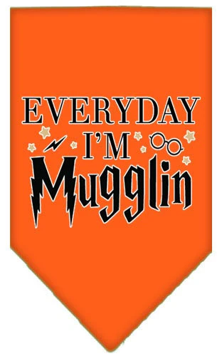 Pet and Dog Bandana Screen Printed, "Everyday I'm Mugglin" - Image 10