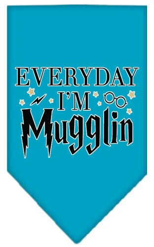 Pet and Dog Bandana Screen Printed, "Everyday I'm Mugglin" - Image 7