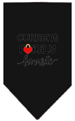 Pet and Dog Bandana Screen Printed, "Family Favorite" - Image 2