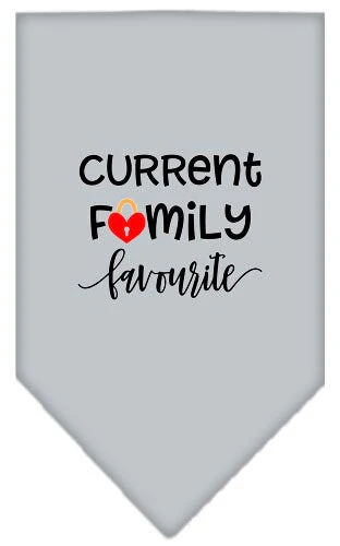 Pet and Dog Bandana Screen Printed, "Family Favorite" - Image 3