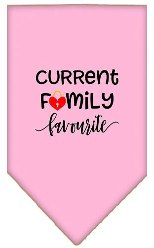 Pet and Dog Bandana Screen Printed, "Family Favorite" - Image 4