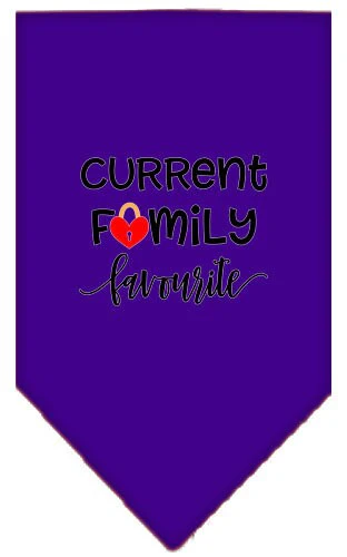 Pet and Dog Bandana Screen Printed, "Family Favorite" - Image 5