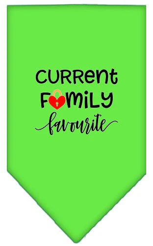 Pet and Dog Bandana Screen Printed, "Family Favorite" - Image 8