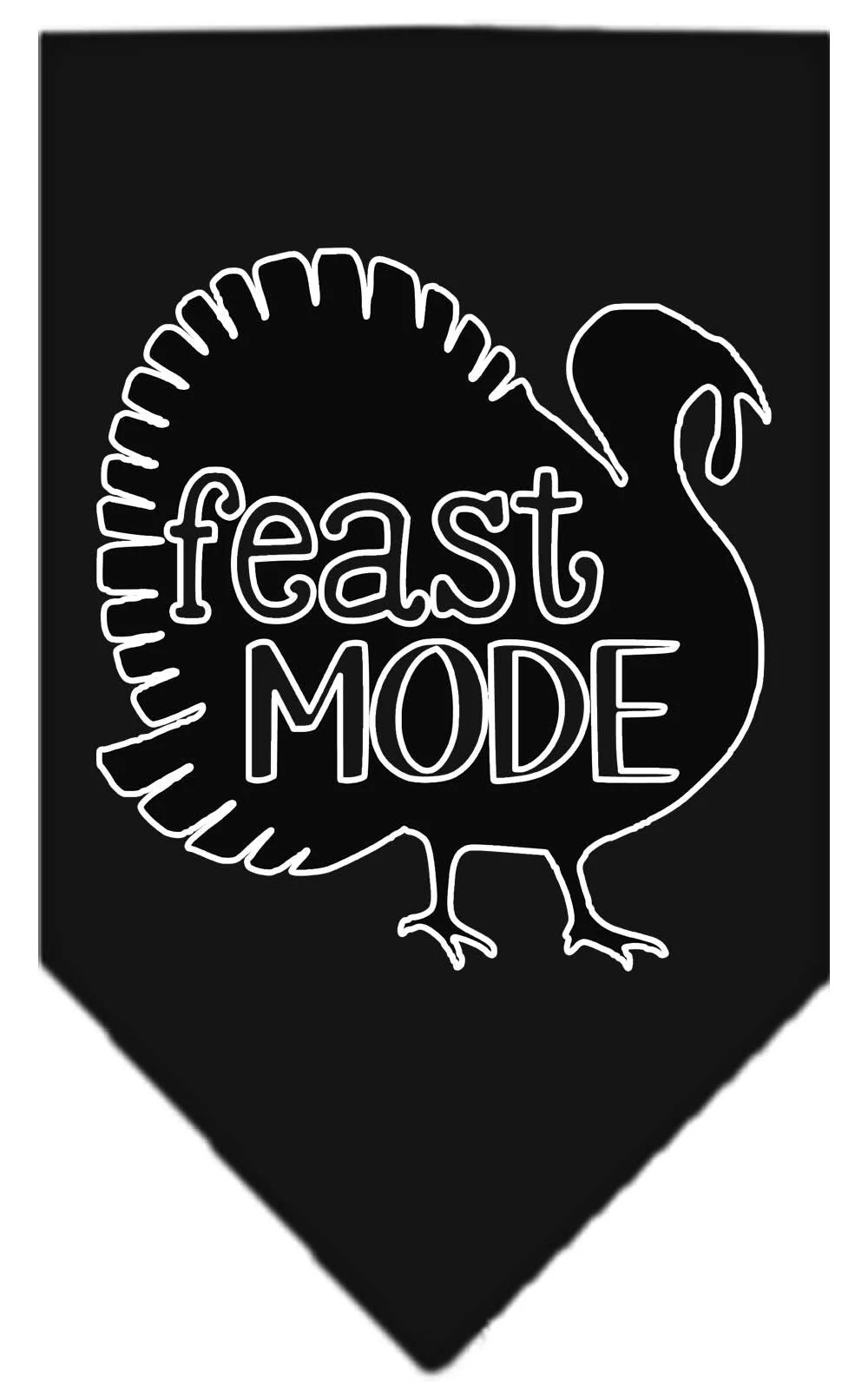 Pet and Dog Bandana Screen Printed, "Feast Mode" - Image 2