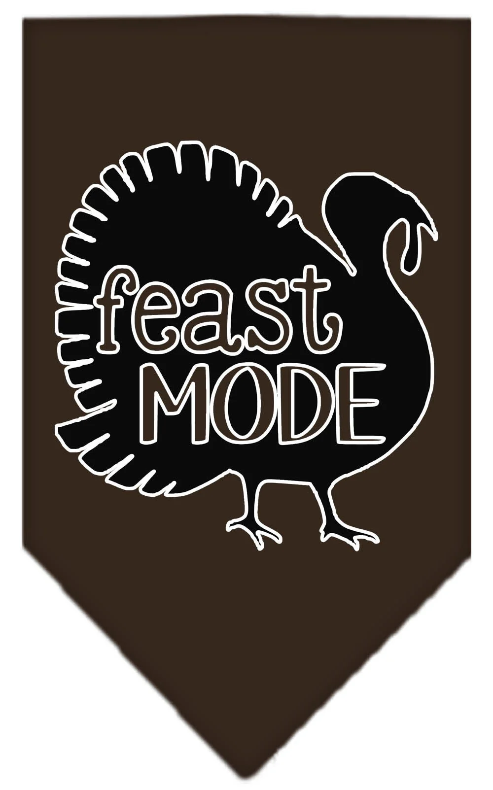 Pet and Dog Bandana Screen Printed, "Feast Mode" - Image 3