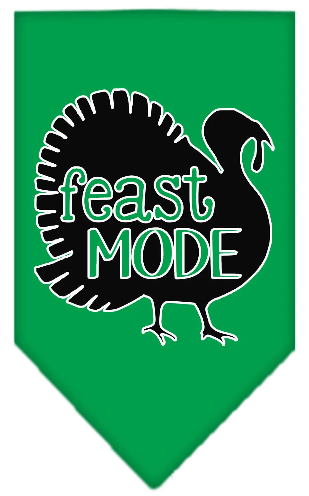 Pet and Dog Bandana Screen Printed, "Feast Mode" - Image 4