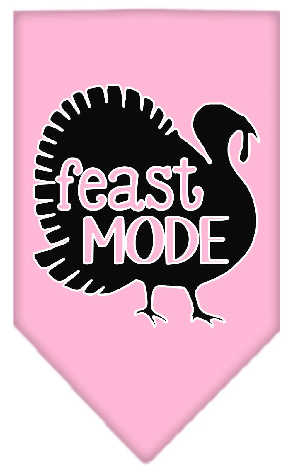 Pet and Dog Bandana Screen Printed, "Feast Mode" - Image 5