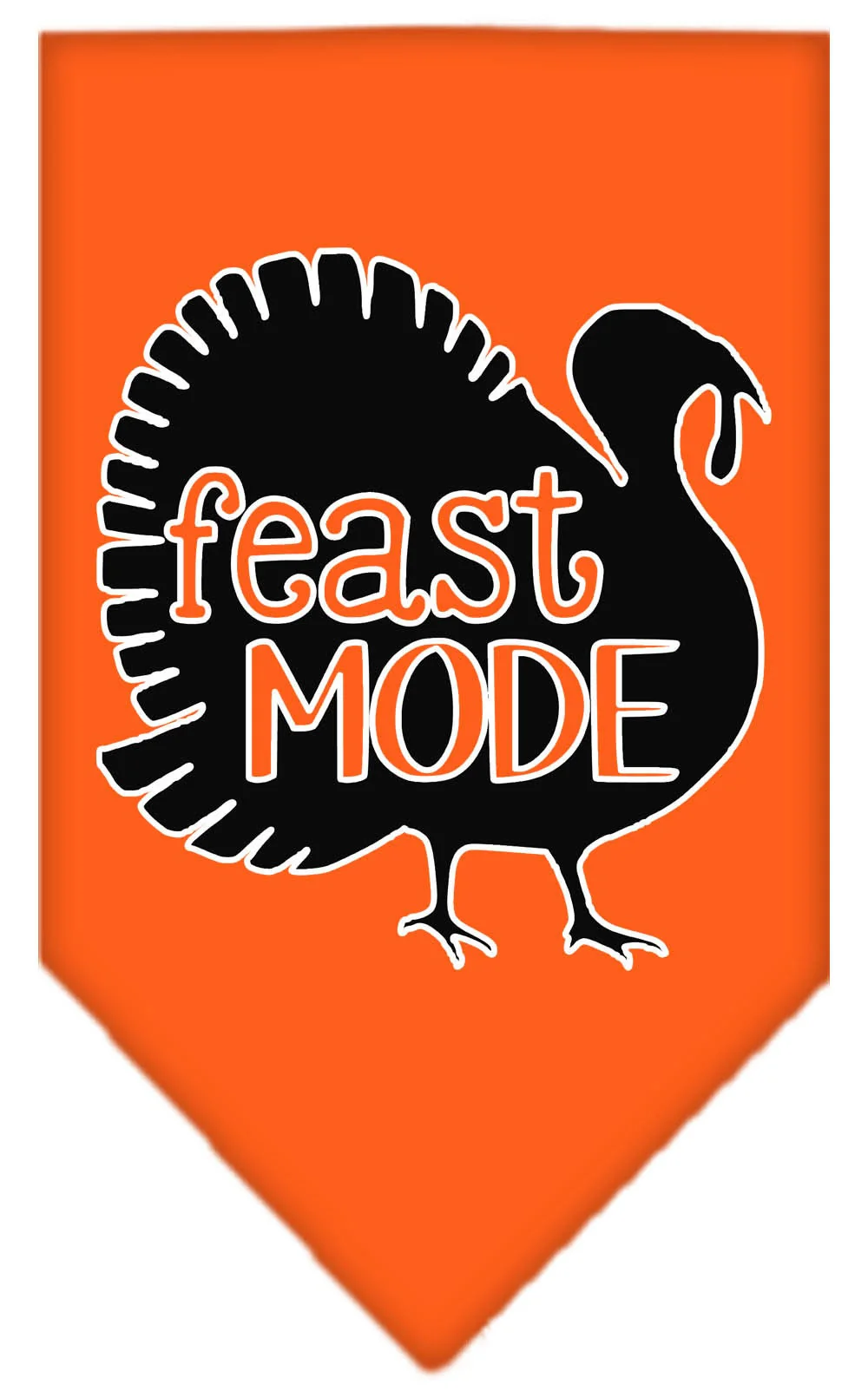 Pet and Dog Bandana Screen Printed, "Feast Mode" - Image 6
