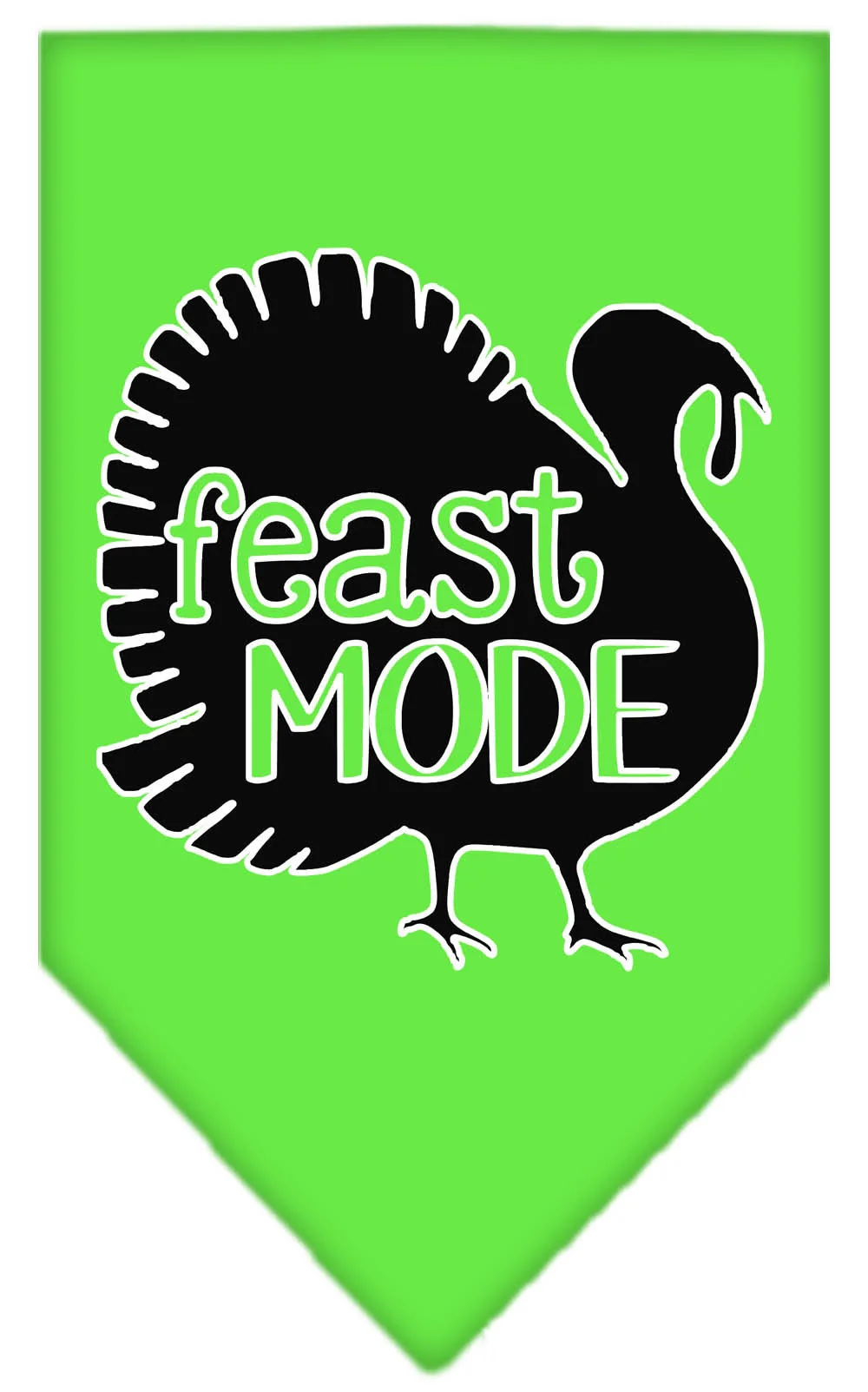Pet and Dog Bandana Screen Printed, "Feast Mode" - Image 9